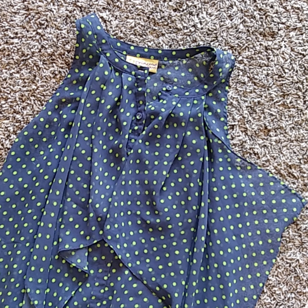 Vera Wang sheer detailed blouse